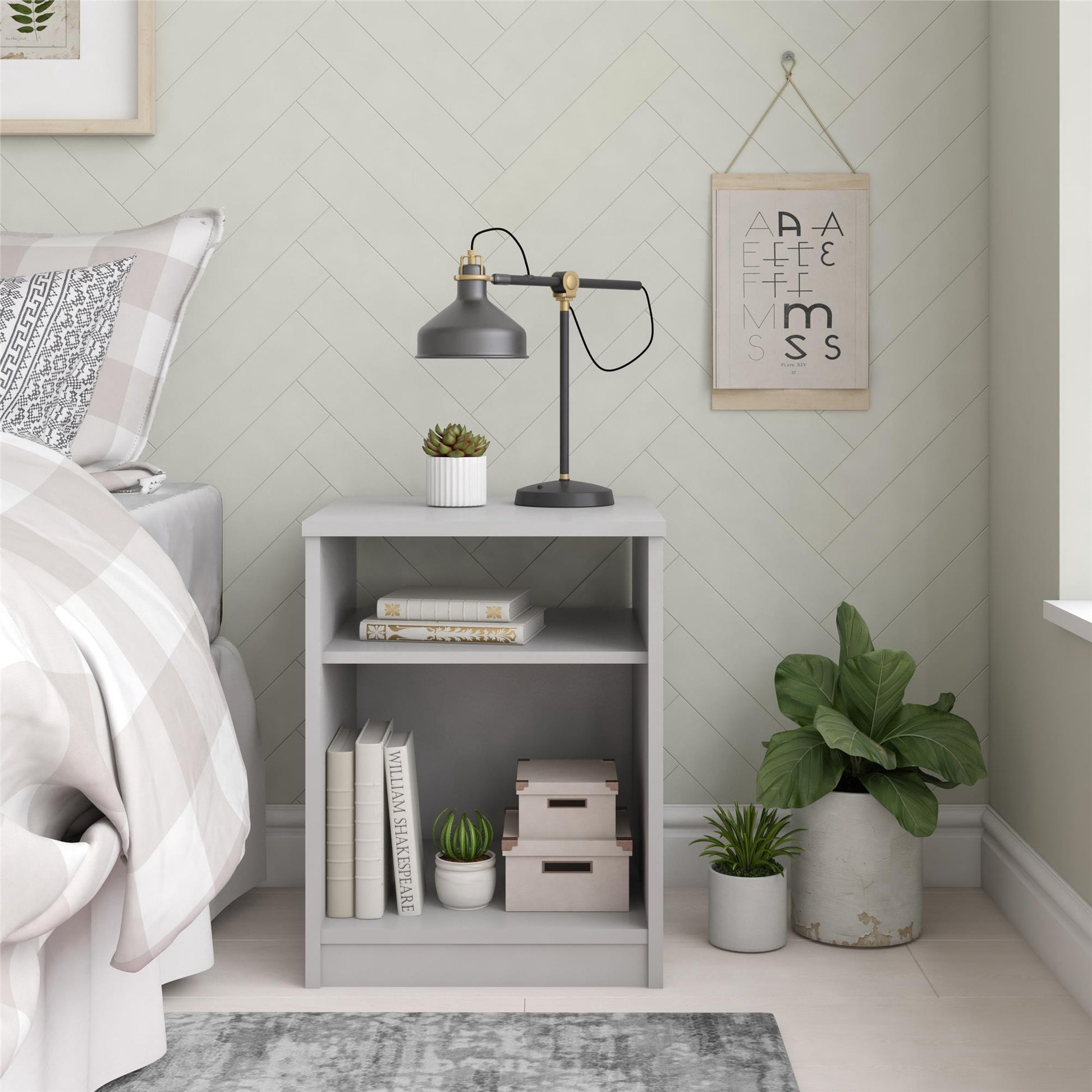 Classic Nightstand, White nightstand furniture bedroom small cabinet night stands for bedroom - Lily Depot