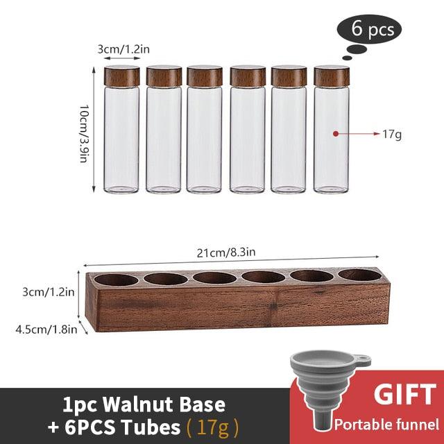 Coffee Beans Storage Container Tube Display Rack Tea Bottle Glass Single Dose Espresso Accessory Coffeware Set Barista Tool Gift - Lily Depot