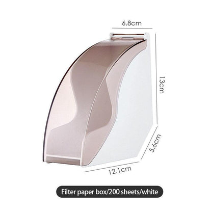 Coffee Filter Container 60° Hand Drip Coffee Filter Paper Holder Storage Rack Cone Coffee Accessories Pour Over Stand Decorative - Lily Depot