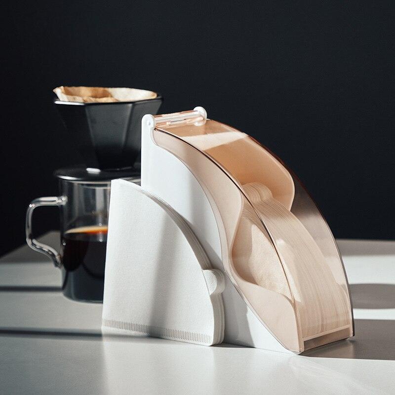 Coffee Filter Container 60° Hand Drip Coffee Filter Paper Holder Storage Rack Cone Coffee Accessories Pour Over Stand Decorative - Lily Depot
