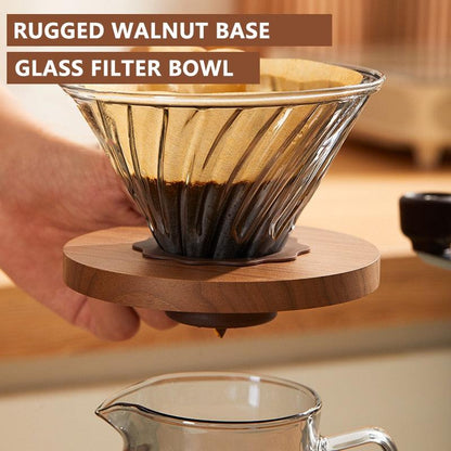 Coffee Set Coffee Accessories Manual Grinder Mill Glass Pot with Filter Dripper Gooseneck Kettle Specialized BaristaSet - Lily Depot