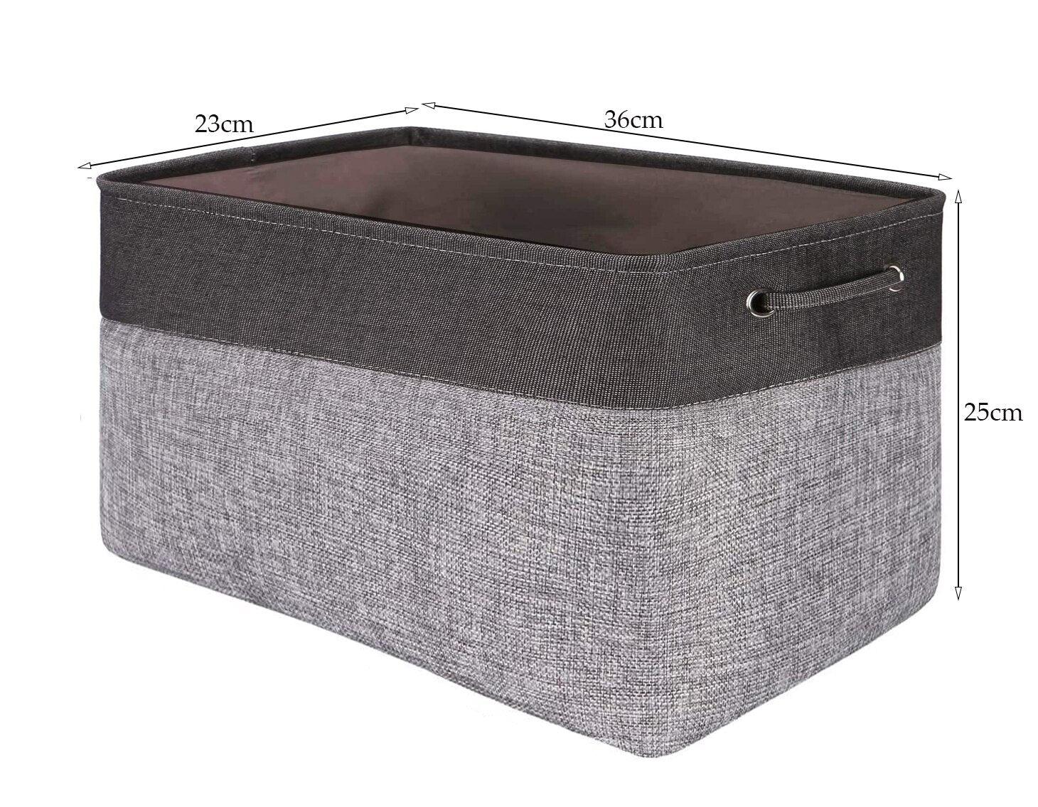 Cotton Linen Folding Storage Baskets Kids Toys Organizer Clothes and Sundries Storage Box Cabinet Storage Bag Laundry Basket - Lily Depot