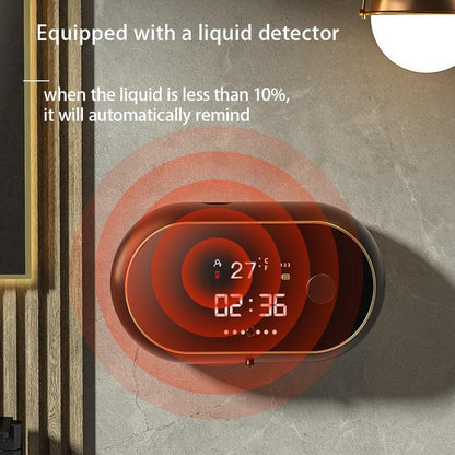 Creative Liquid Foam Soap Dispensers Time Temperature Display Human Body Induction Hand Wash Waterproof Automatic Soap Dispenser - Lily Depot
