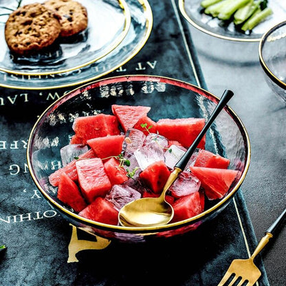 Creativity fruit salad Glass bowl ramen cereal soup bowls mixing rice bowl set Food Storage Container Nordic kitchen Tableware - Lily Depot