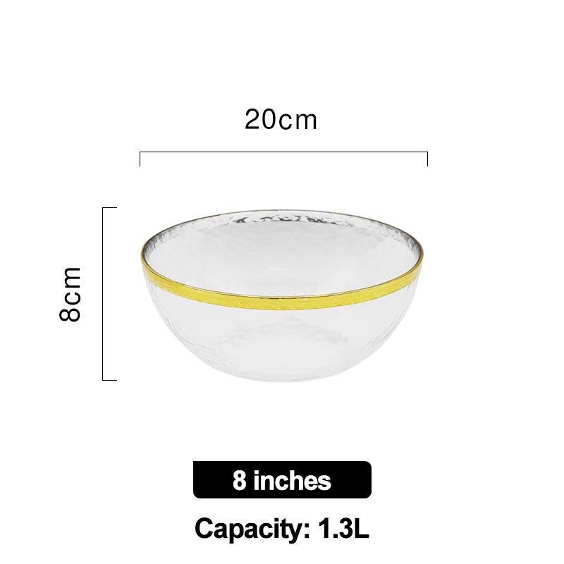 Creativity fruit salad Glass bowl ramen cereal soup bowls mixing rice bowl set Food Storage Container Nordic kitchen Tableware - Lily Depot