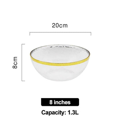 Creativity fruit salad Glass bowl ramen cereal soup bowls mixing rice bowl set Food Storage Container Nordic kitchen Tableware - Lily Depot
