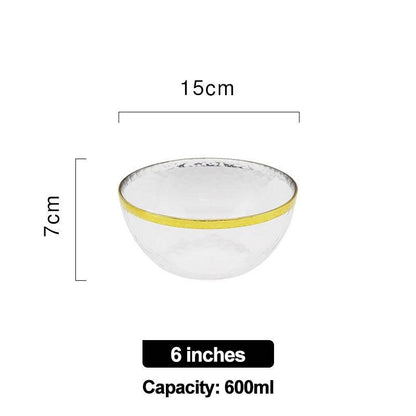 Creativity fruit salad Glass bowl ramen cereal soup bowls mixing rice bowl set Food Storage Container Nordic kitchen Tableware - Lily Depot