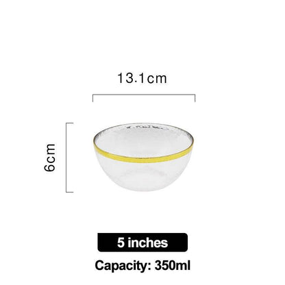 Creativity fruit salad Glass bowl ramen cereal soup bowls mixing rice bowl set Food Storage Container Nordic kitchen Tableware - Lily Depot
