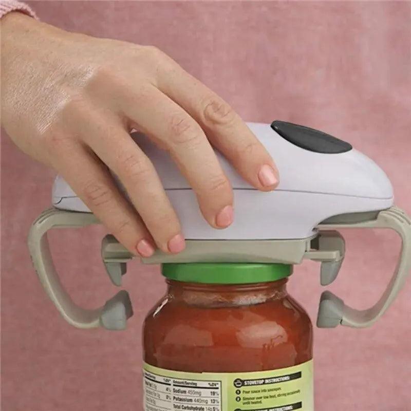Electric Can Opener Smooth Edge Practical Automatic Jar Bottle Openers Home Kitchen Battery Operated Handheld Tin Can 0pener - Lily Depot