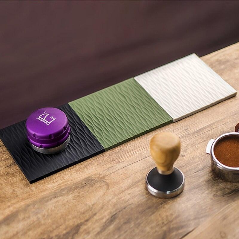 Espresso Tampers Mat Espresso Coffee Accessories Coffeeware Tamping Pad Anti-skid Food Safe Silicone Corner Mat Barista Tools - Lily Depot