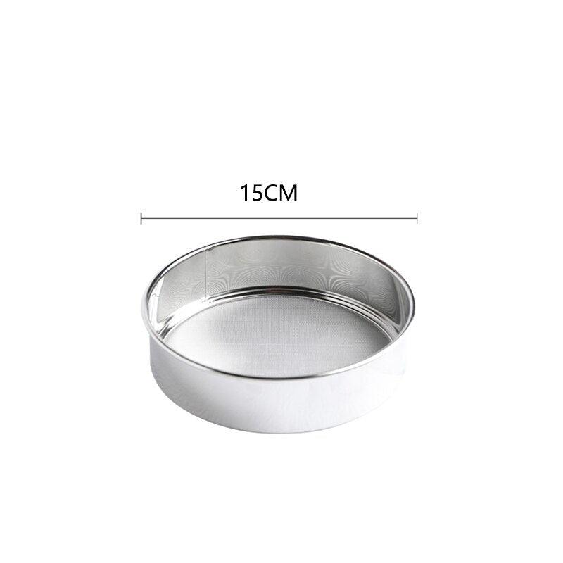 Kitchen Fine Mesh Flour Sieve Filter Colander Stainless Steel Sifter Sieve Strainer Leaking Sieve Kitchen Cake Baking Sifters - Lily Depot
