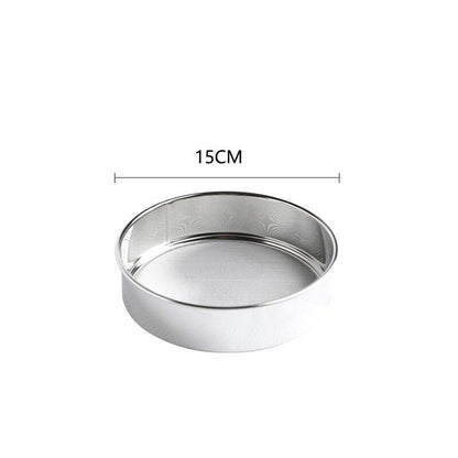 Kitchen Fine Mesh Flour Sieve Filter Colander Stainless Steel Sifter Sieve Strainer Leaking Sieve Kitchen Cake Baking Sifters - Lily Depot