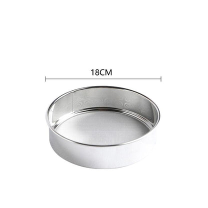 Kitchen Fine Mesh Flour Sieve Filter Colander Stainless Steel Sifter Sieve Strainer Leaking Sieve Kitchen Cake Baking Sifters - Lily Depot