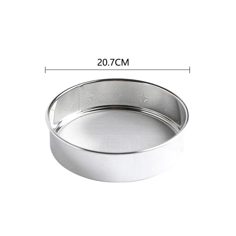 Kitchen Fine Mesh Flour Sieve Filter Colander Stainless Steel Sifter Sieve Strainer Leaking Sieve Kitchen Cake Baking Sifters - Lily Depot