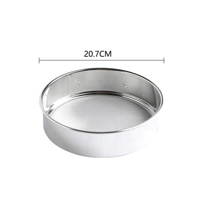 Kitchen Fine Mesh Flour Sieve Filter Colander Stainless Steel Sifter Sieve Strainer Leaking Sieve Kitchen Cake Baking Sifters - Lily Depot