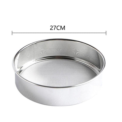 Kitchen Fine Mesh Flour Sieve Filter Colander Stainless Steel Sifter Sieve Strainer Leaking Sieve Kitchen Cake Baking Sifters - Lily Depot