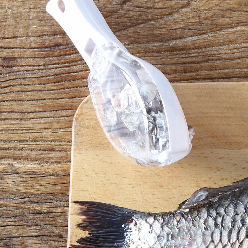 Fish skin brush scraping fish scale brush grater quick disassembly fish knife cleaning peeling skin scraper scraper fish scaler - Lily Depot