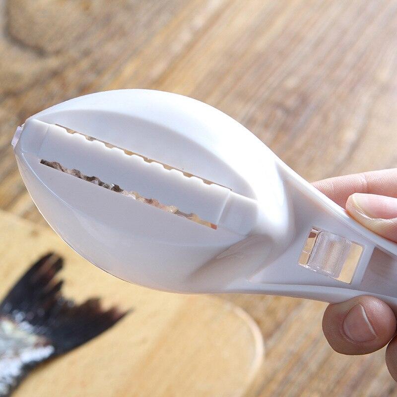 Fish skin brush scraping fish scale brush grater quick disassembly fish knife cleaning peeling skin scraper scraper fish scaler - Lily Depot