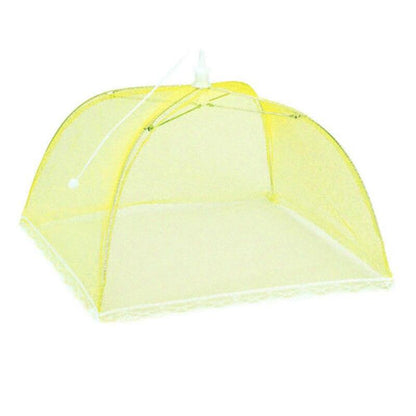 Food Cover Large Pop-Up Mesh Screen Food Cover Tent Dome Net Umbrella Picnic Home Kitchen Folded Mesh Anti Fly Mosquito Umbrella - Lily Depot