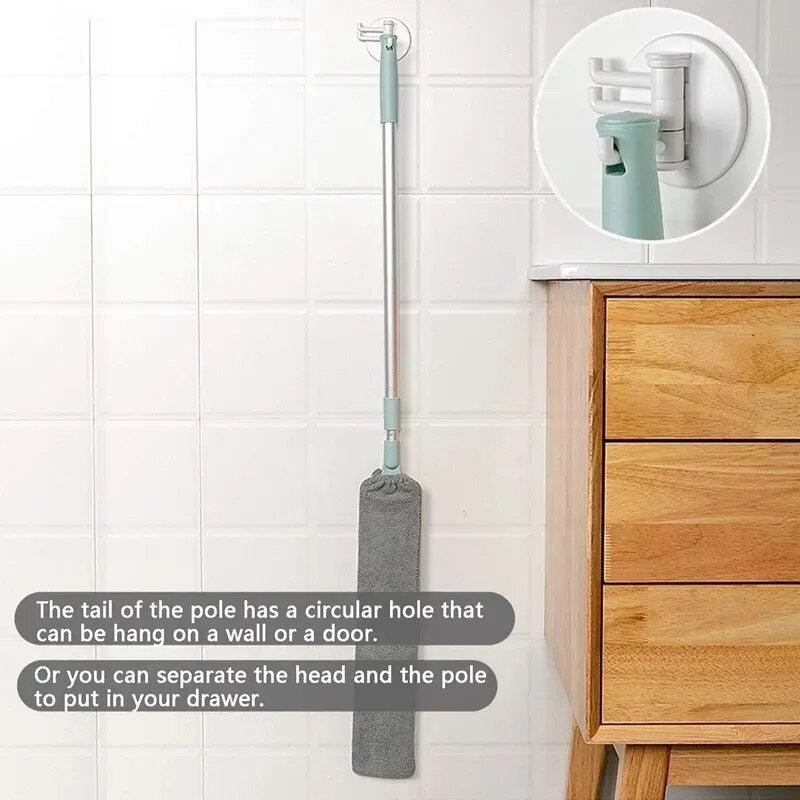 FUTUKNIGHT Practical Household Dust Cleaning Brush Long Handle Non-woven Cloth Dust Gap Home Flexible Cleaning Tool FUT098 - Lily Depot