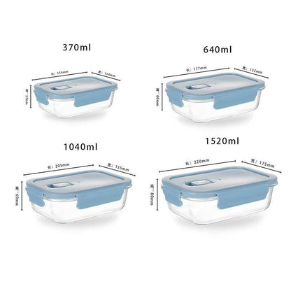 Glass Fresh-Keeping Box high Borosilicate Heat-Resistant Microwave Oven bento Fridge Special Sealed Bowl Food Storage Containers - Lily Depot