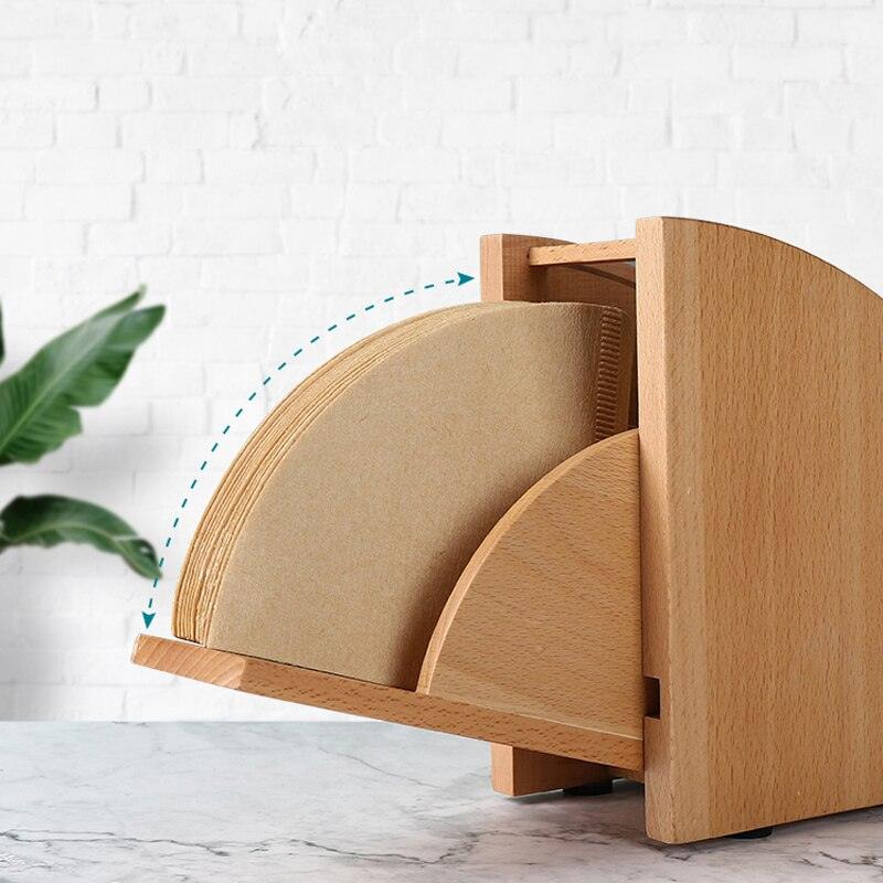 Hand Drip Coffee Filter Paper Holder Storage Rack V60 Decorative Cone Coffee Filter Container Household Coffee Accessories - Lily Depot