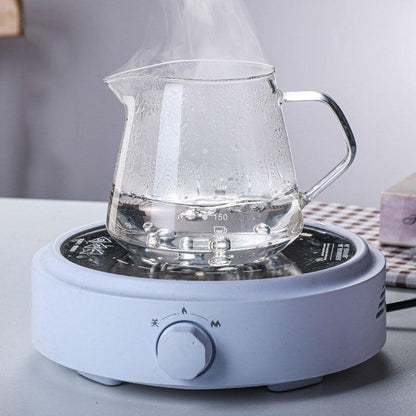 Hand-Made Coffee Pot Set 60° Glass Wooden 600ML/300ML Coffee Dripper and Pot Set for Coffee Filter Reusable Coffee Filters - Lily Depot