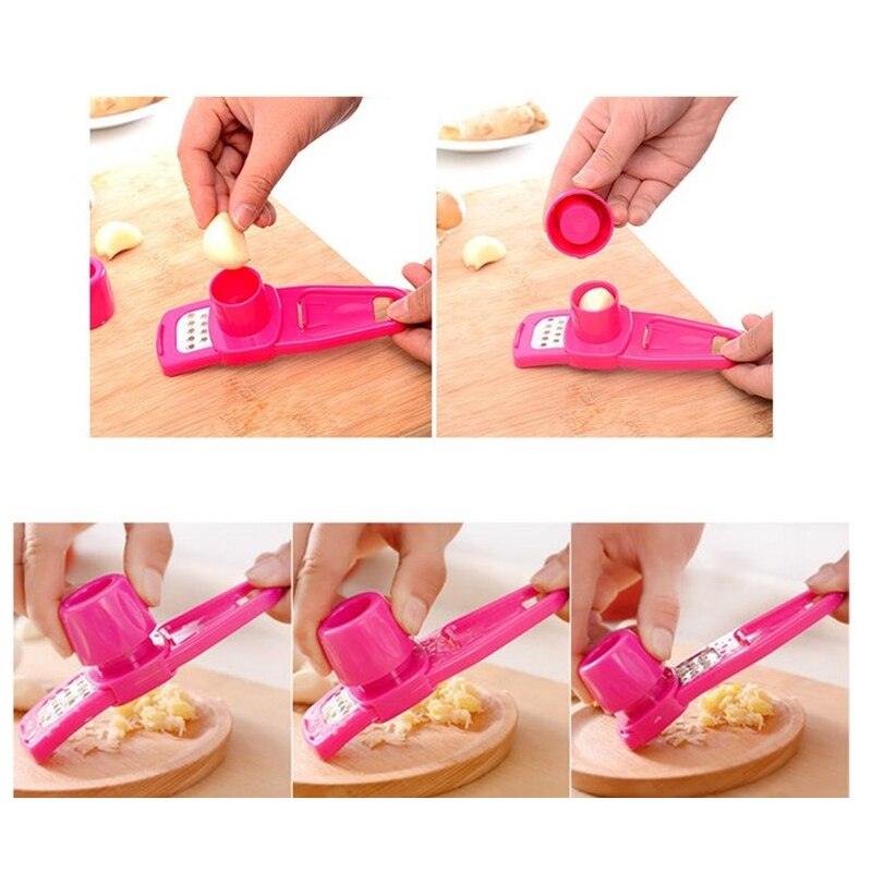 Household Garlic Peeler Functional Ginger Garlic Press Grinding Grater Planer Slicer Cutter Cooking Tool Kitchen Accessories - Lily Depot