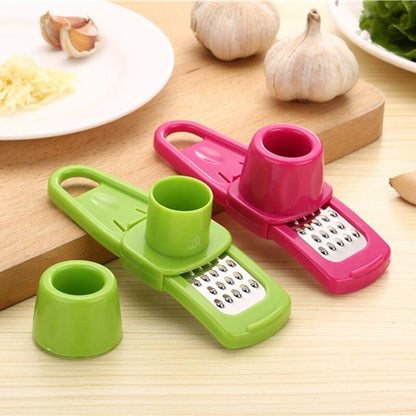 Household Garlic Peeler Functional Ginger Garlic Press Grinding Grater Planer Slicer Cutter Cooking Tool Kitchen Accessories - Lily Depot