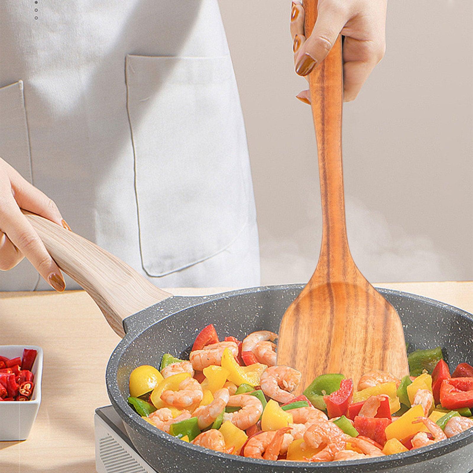 Kitchen Sets Wooden Kitchen Utensils Cooking Wooden Spoons Wooden Spoons Soup Utensils Kitchen Cooking Sets Cooking Gifts - Lily Depot
