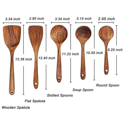 Kitchen Sets Wooden Kitchen Utensils Cooking Wooden Spoons Wooden Spoons Soup Utensils Kitchen Cooking Sets Cooking Gifts - Lily Depot