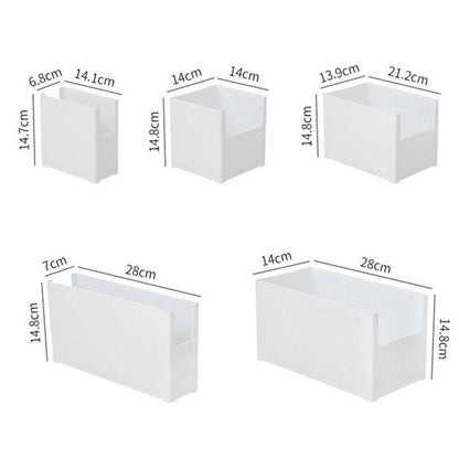 Kitchen Storage Plastic Box Drawer Cabinet Cupboard Tableware Spice Organizer Bathroom Desktop Snack Cosmetic Case Containers - Lily Depot