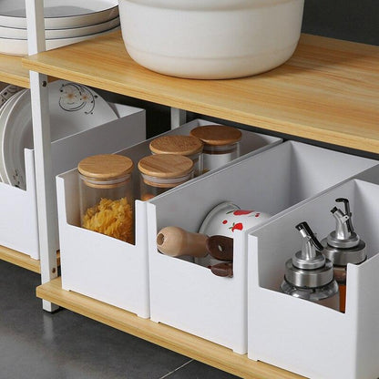 Kitchen Storage Plastic Box Drawer Cabinet Cupboard Tableware Spice Organizer Bathroom Desktop Snack Cosmetic Case Containers - Lily Depot
