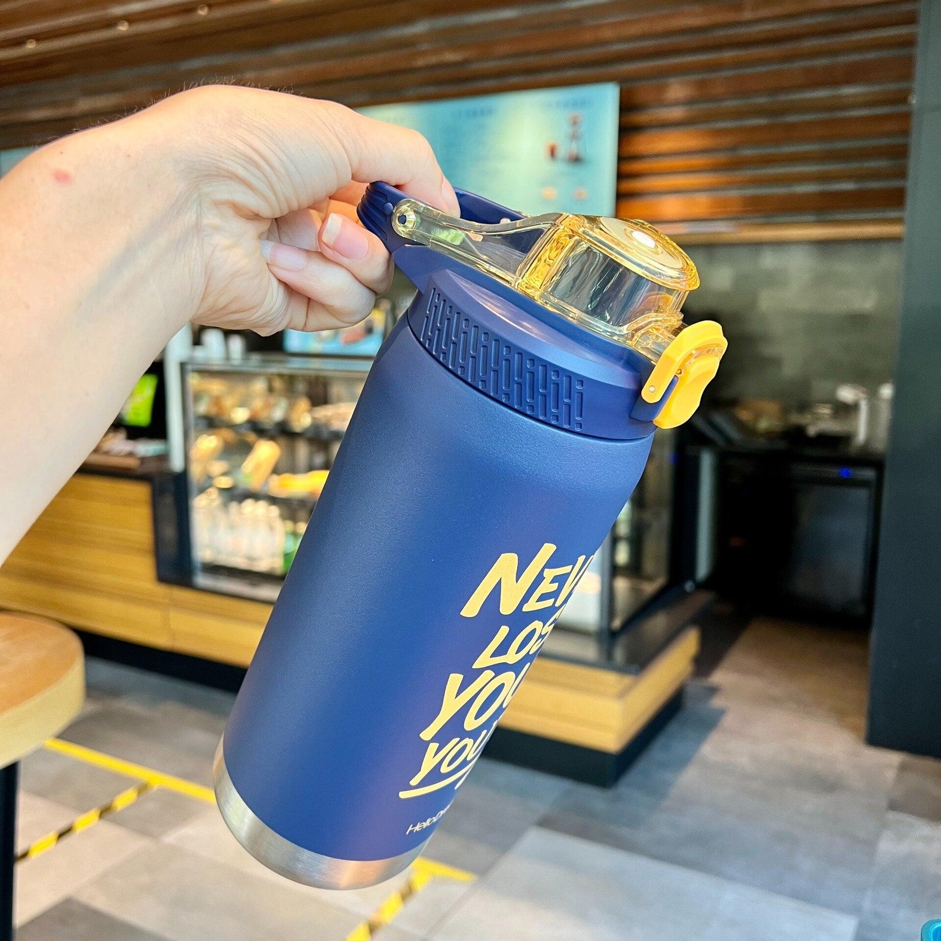 Large capacity heat preservation cup 316 stainless steel high-value water bottle portable spring outdoor sports drinking kettle - Lily Depot