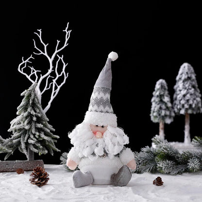 Large Santa Claus Elk Standing Doll with Lights Christmas Ornament For Home Merry Christmas Decorations Navidad Gifts New Year - Lily Depot