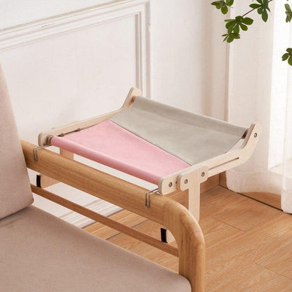 Hanging Cat Bed Window Hammock Sofa House Furniture Kitten Indoor Washable Removable Seat Wooden Sleeping Bed Perch Shelves - Lily Depot