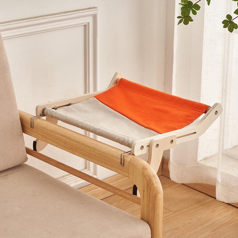 Hanging Cat Bed Window Hammock Sofa House Furniture Kitten Indoor Washable Removable Seat Wooden Sleeping Bed Perch Shelves - Lily Depot