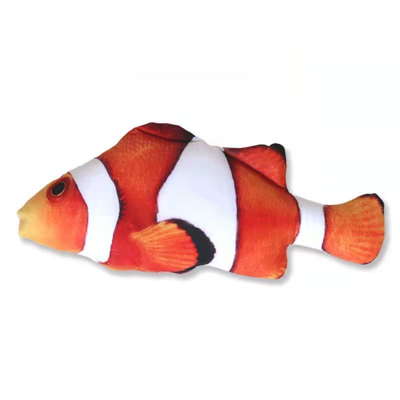 20CM Pet Cat Toy Fish Built-In Cotton Battery-Free Ordinary Simulation Fish Cat Interactive Entertainment Play Cat Toys - Lily Depot