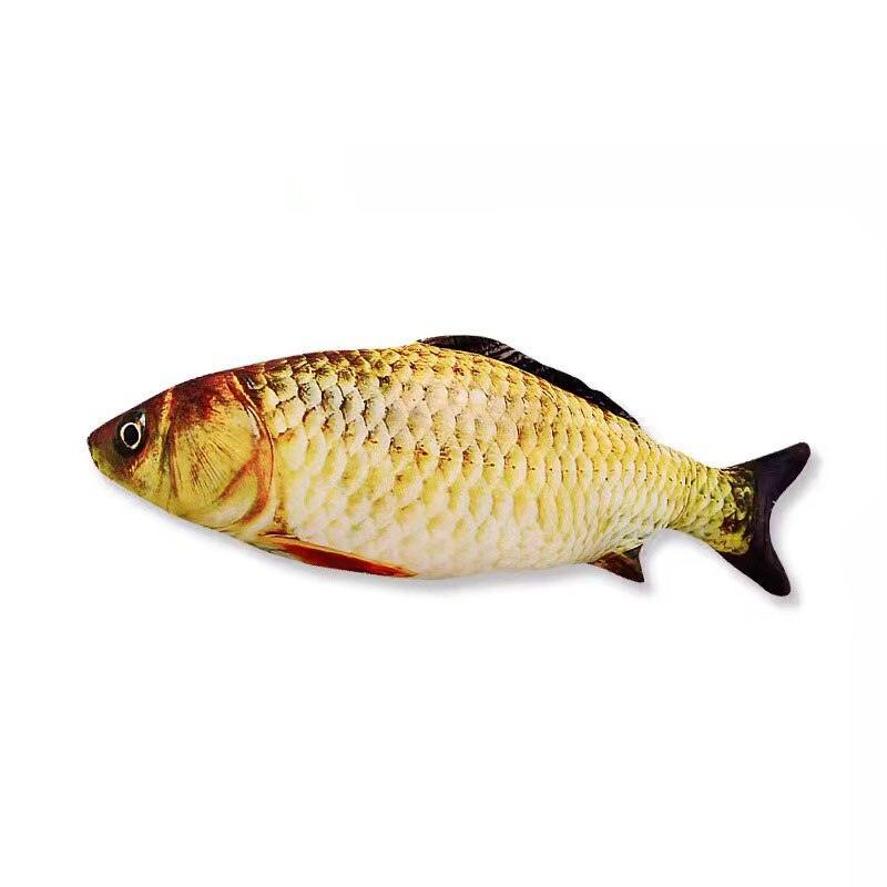 20CM Pet Cat Toy Fish Built-In Cotton Battery-Free Ordinary Simulation Fish Cat Interactive Entertainment Play Cat Toys - Lily Depot