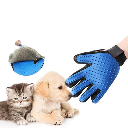 Pet Hair Removal Brush Soft Silicone Material Massage Hair Care Gloves Cat And Dog Hair Cleaning Pet Cleaning Supplies Comb - Lily Depot