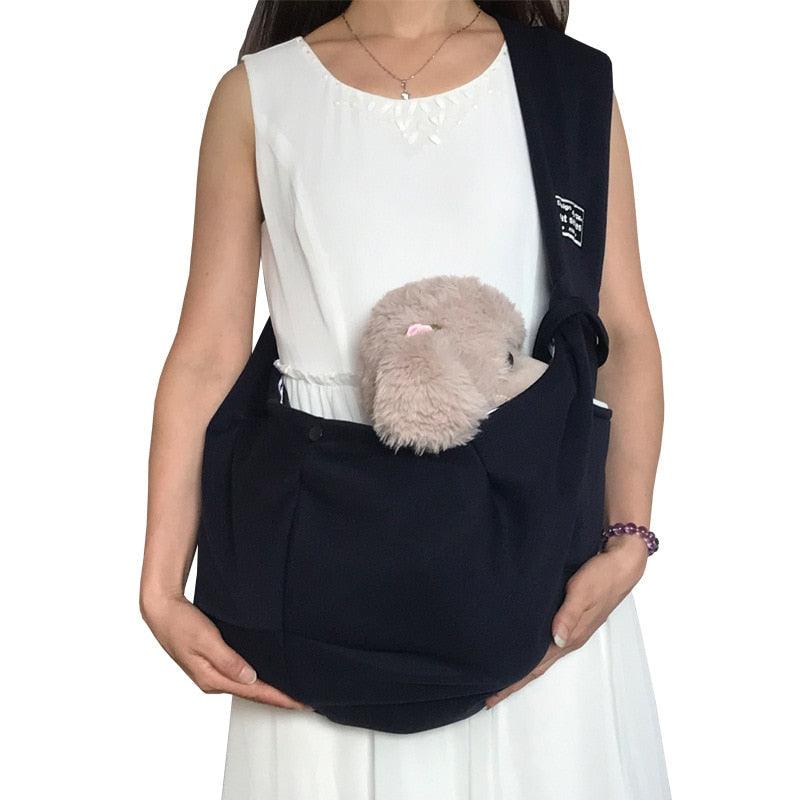 Pet Going Out Carrying Bag Oblique Shoulder Outdoor Travel Portable Cat Puppy Sling Bag Cotton Cozy Tote Pet Carrying Supplies - Lily Depot