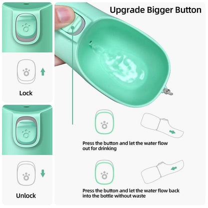 Dog Water Bottle Portable For Small Large Dogs Bowl Outdoor Walking Puppy Pet Travel Water Bottle Cat Drinking Bowl Pet Supplies - Lily Depot