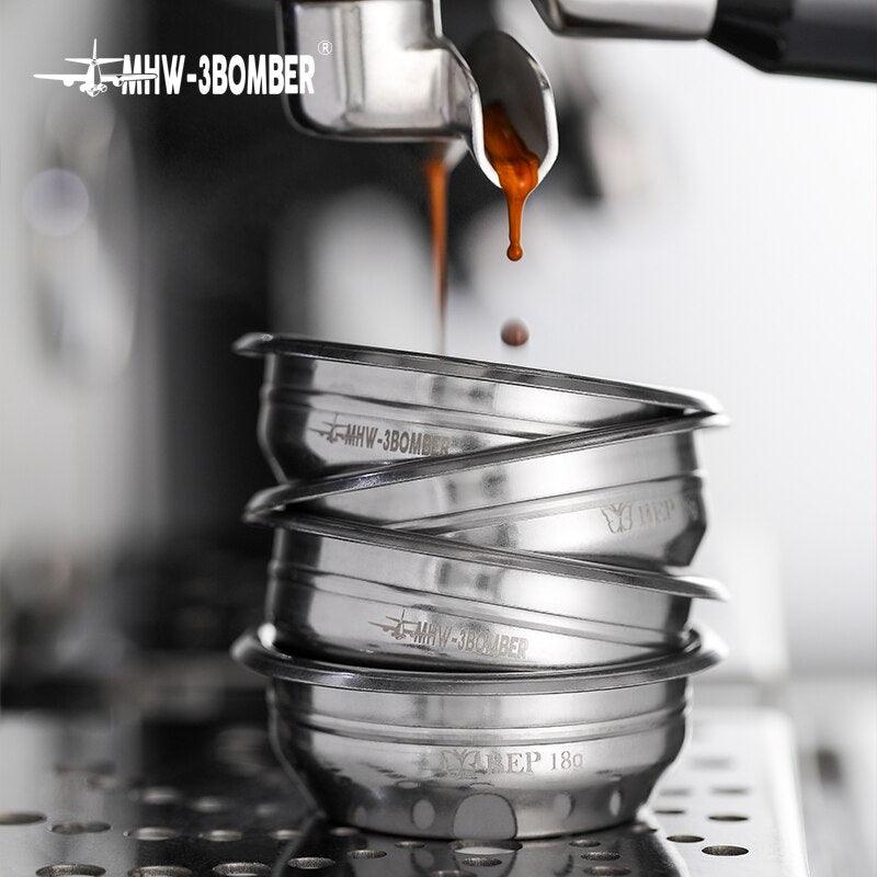 MHW-3BOMBER Espresso Coffee Filter Basket 18/20/22g Cup Double Layer Filters Compatible with 58mm Portafilter Home Barista - Lily Depot