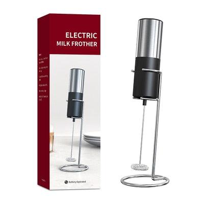 Milk Frother Handheld Cappuccino Maker Coffee Foamer Egg Beater Chocolate Stirrer Mini Portable Food Blender Kitchen Whisk Tool - Lily Depot