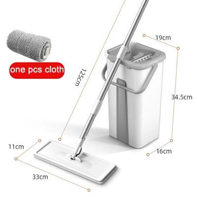 Mop magic Floor Squeeze squeeze mop with bucket flat bucket rotating mop for wash floor house home cleaning cleaner easy 2020new - Lily Depot