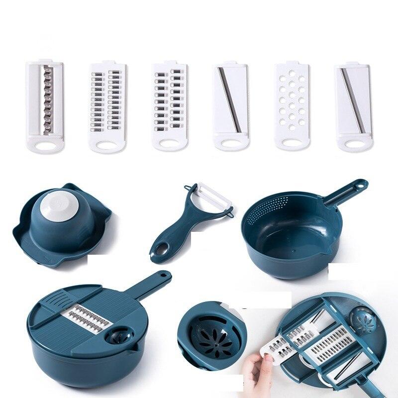 Multi-Function Salad Uten Vegetable Chopper Carrots Potatoes Manually Cut Shred Grater For Kitchen Convenience Vegetable Tool - Lily Depot