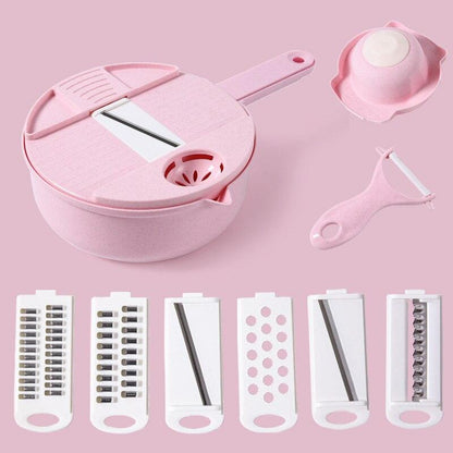 Multi-Function Salad Uten Vegetable Chopper Carrots Potatoes Manually Cut Shred Grater For Kitchen Convenience Vegetable Tool - Lily Depot