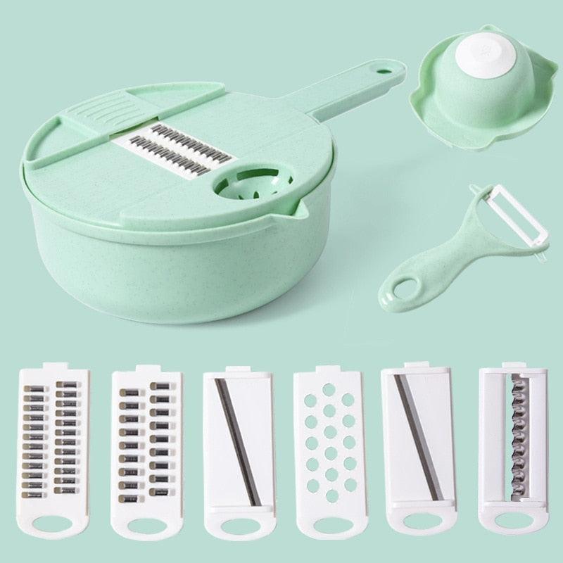 Multi-Function Salad Uten Vegetable Chopper Carrots Potatoes Manually Cut Shred Grater For Kitchen Convenience Vegetable Tool - Lily Depot