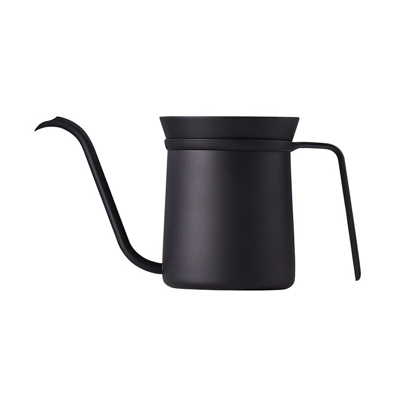 New arrival Pour Over Stainless Steel Kettle 350ml Hand Brewed Coffee Pot Vertical Water Flow Ergonomic Handle Gooseneck Kettle - Lily Depot