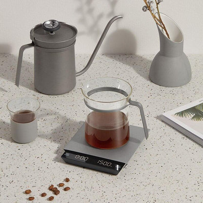 Portable Coffee Scale 0.5g / 3kg Pour-over Coffee Scale Built-in Rechargeable Battery Food Scale Digital Portable Kitchen Scale - Lily Depot